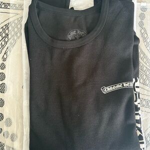 Chrome Hearts Black Graphic Thermal Tee 100% Authentic Medium NEW